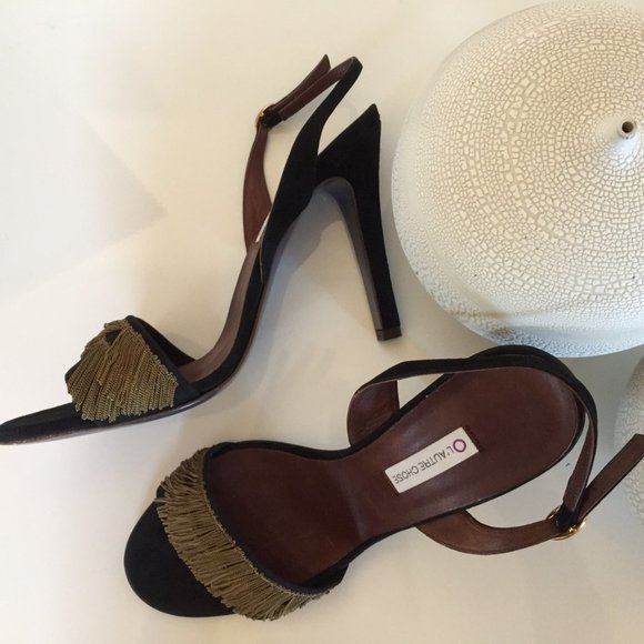 L'AUTRE CHOSE Shoes - L'AUTRE CHOSE Suede Open-toe Strappy Sandals 41